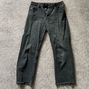 Zara black mom jeans